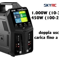 Caricabatterie T1000 20A 450W AC e 1000W DC 1-6s a due uscite - RBTSK10018201