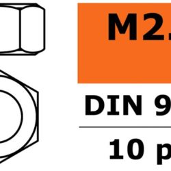 DADI M2,5                 10pz IN ACCIAIO ZINCATO - SUGF-0150-003