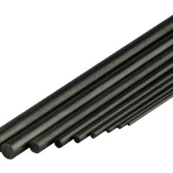 TONDINI DI CARBONIO 4,0mm 10pz LUNGHI 1mt - CND709056