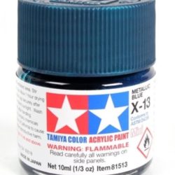 Colore acrilico X-13 Metallic Blue 6pz da 10ml lucido - TAM81513