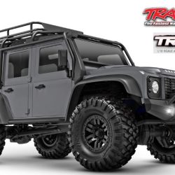 Land Rover Defender grigia 1/18 TRX4M Traxxas - TXX97054-1SLV