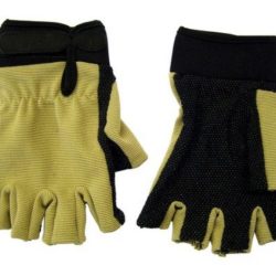 Guanti estivi nero/tan taglia L mezze dita - JOLGL512TL