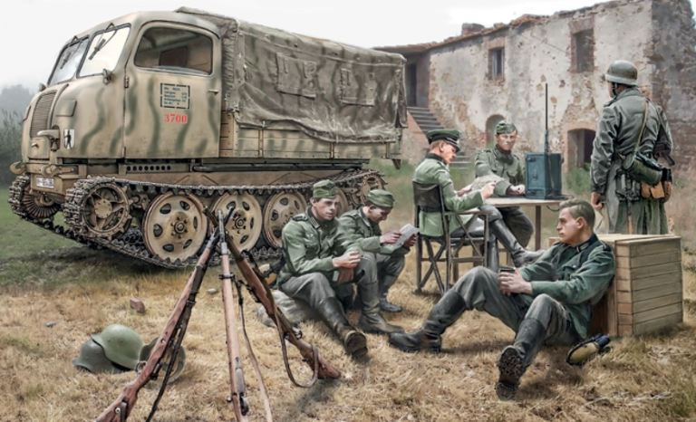 STEYR RSO/01 + 7 SOLDATI 1/35 MEZZO CINGOLATO TEDESCO WWII - ITA6549 - immagine 3