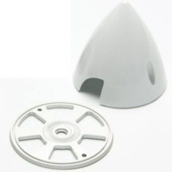 OGIVA BIANCA              75mm CON PIATTELLO IN METALLO - PCHC5907