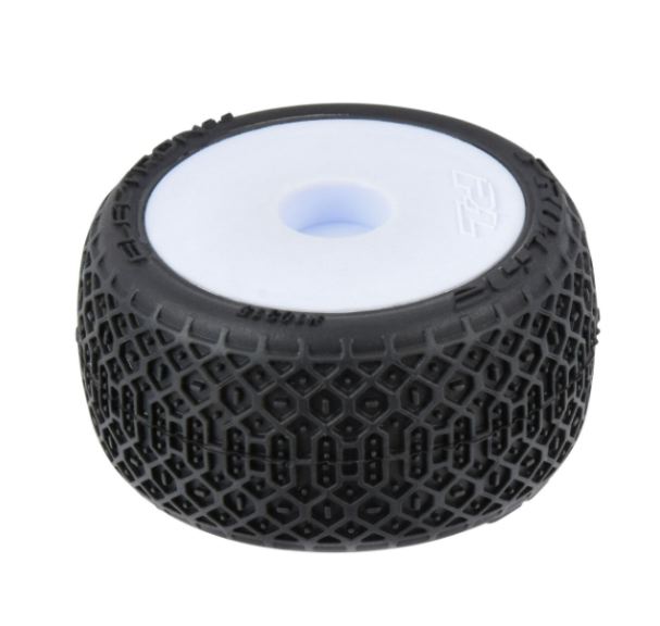 Losi Micro-B Cerchi bianchi e gomme Electron 2.0 Buggy 7mm 4pz - HORPRO1031413 - immagine 3