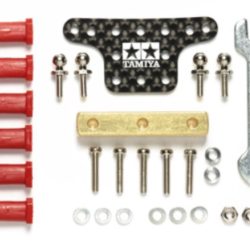 Mass damper block carb. + ball connector Mini4wd - TAM95387