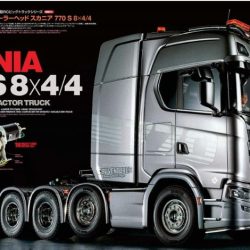Scania 770S 4 assi verniciato Gun Metal 1/14 - TAM56376