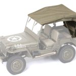 Soft Top in tela per Willys MB Jeep 1941 scala 1/12 - BEEROCC1167