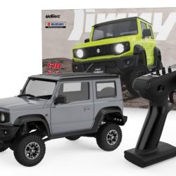 SUZUKI JIMNY 1/18 grigia Crawler con cambio a 3 merce e luci - RBT-UCX2402B