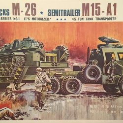 MEZZO RECUPERO CARRI USA  1/35 TRATTORE M26 RIMORCHIO M15-A1 - TESMAX01