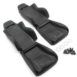 Sedili neri in plastica rigida 2 pezzi scaler crawler 1/10 - GPEDYA-0540