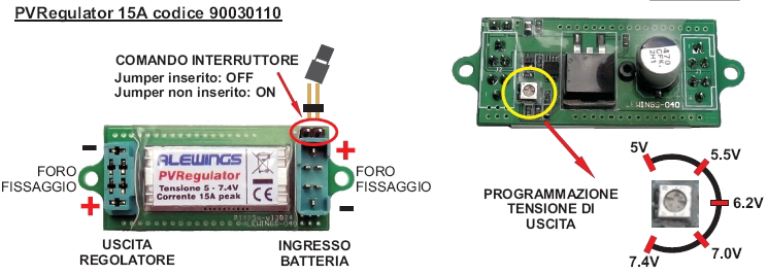 RIDUTTORE DI TENSIONE RX 15Ah VOLTAGGIO REGOLABILE - SUPE90030110 - immagine 3