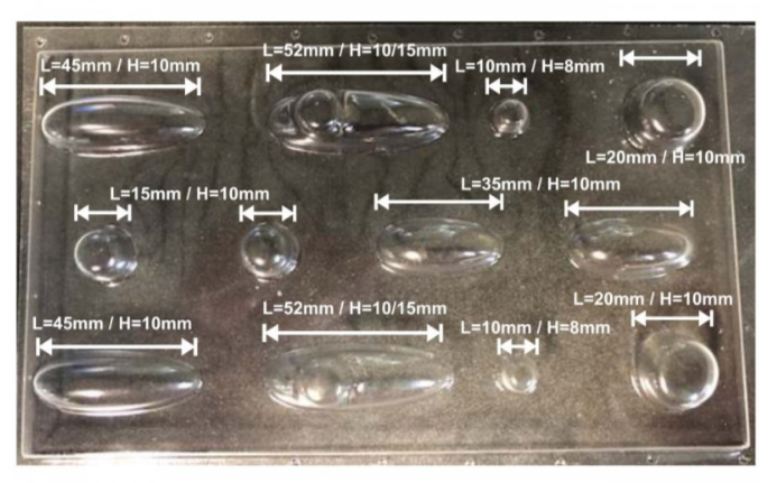 COPRI LAMPADE A LED UNIVERSALI IN ACRILICO PER AEROMODELLI - PCHC8433