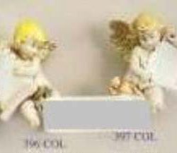 ANGELI CON PERGAMENA 7cm   1pz DA APPENDERE   TIPO PORCELLANA - FON396-7