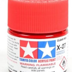 Colore acrilico X-27 Clear Red 1pz da 10ml  trasparente lucido - TAM81527-1PZ