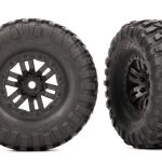 Gomme Canyon Trail 2.2x1.0 incollate su cerchi Neri 2pz TRX4m 1/18 - TXX9773