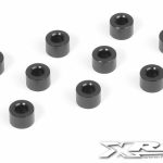 RONDELLE NERE 3x6x4mm    T3 T4 10pz IN ALLUMINIO - HUD303127-K