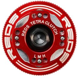 Frizione alluminio D34 rossa Tetra Clutch regolabile 4 ceppi off road v3 - REDMUQU0064