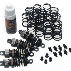 Ammortizzatori 55mm Gun Metal 4pz 1/10 touring in metallo - GPEDDSG-0055G