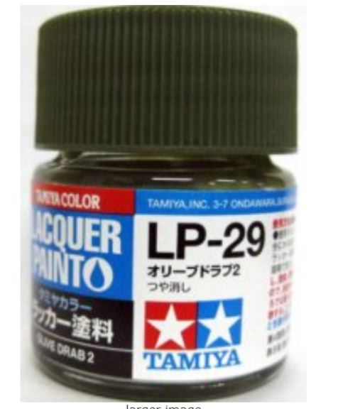 LP-29 OLIVE DRAB 2 6pz bottiglietta colore a smalto - TAM82129