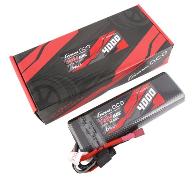 LiPo Stick pack 7,4v 4000mAh 60C Deans Hardcase Gens Ace - GEN402S60DGT - immagine 5