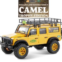 Land rover Defender 110 Camel FCX24M 1/24 con cambio a due marce e led - BEEFMS12482YL