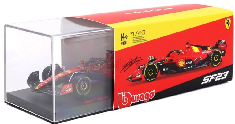 Ferrari SF23 2023 Monza Leclerc n16 con casco 1/43 - BUR18-36835LM