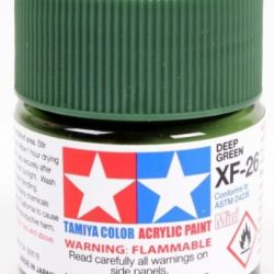Colore acrilico XF-26 Deep Green 1pz da 10ml opaco - TAM81726-1PZ