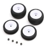 Micro-B Cerchi bianchi con gomme e dadi 4pz - HORLOS-1763