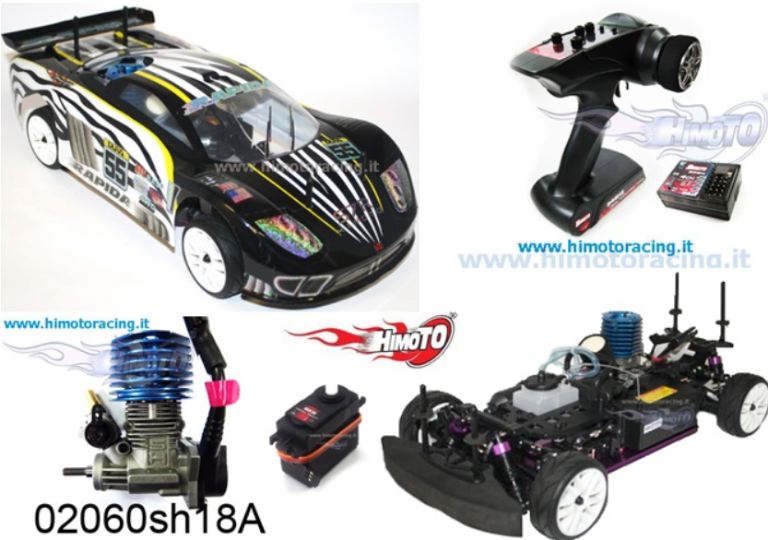 auto touring a scoppio 1/10 cambio a 2 marce motore a strappo 3cc - REVHI9102 - immagine 10