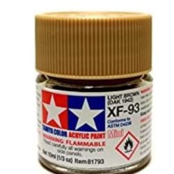 Colore acrilico XF-93 Light Brown Dak 1942  6pz da 10ml opaco XF93 - TAM81793