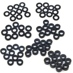 Spessori neri M3 60pz 3x6mm 0,25/0,5/1/1,5/2/2,5mm - GPEDYA-0390BK