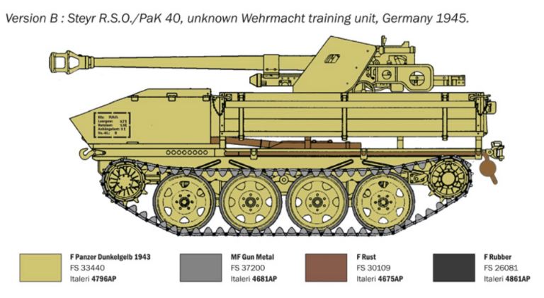 Carro Tedesco RSO With Pak40 1/35 WW2 - ITA355 - immagine 3