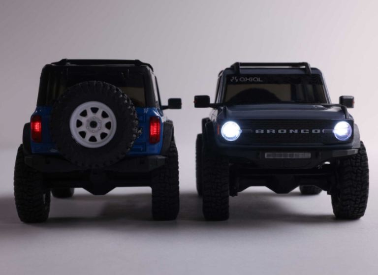 SCX30 Ford Bronco blu 1/30 4x4 Brushed Rock Crawler - HORAXI-2048T1 - immagine 4