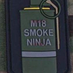 PATCH IN PVC M18 SMOKE NINJA - JOLEM5525C