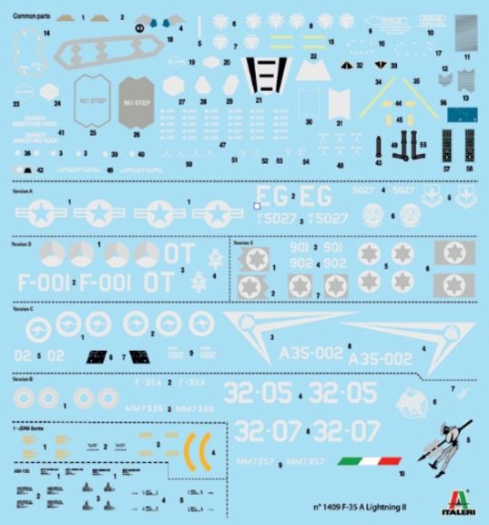 F-35A LIGHTNING II 1/72 CTOL VERSION F35A VER.ITALIANA - ITA1409 - immagine 3