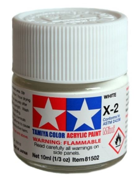 Colore acrilico X-2 White 6pz da 10ml lucido - TAM81502