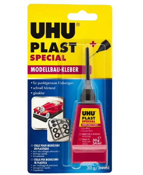 UHU PLAST COLLA A BECCO LUNGO PER MODELLI IN PLASTICA 30gr - UHUD5882