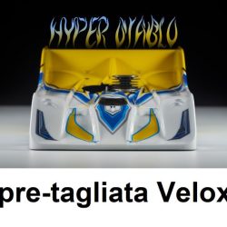 Carrozzeria R18 Hyper Diablo per Velox 1/8 pista pretagliata Xtreme - MTXB0423-07CV