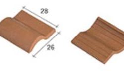 Tegola Romana Rossa in ceramica 100pz - NOCAS21041