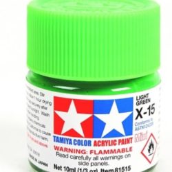 Colore acrilico X-15 Light Green 6pz da 10ml lucido - TAM81515