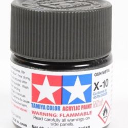 Colore acrilico X-10 Gun Metal 6pz da 10ml lucido - TAM81510