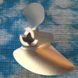 ELICA BIPALA NAVALE CNC 42x1,4 DRIVE DOG DESTRA IN ALLUMINIO - TFL4214250