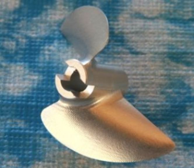 ELICA BIPALA NAVALE CNC 42x1,4 DRIVE DOG DESTRA IN ALLUMINIO - TFL4214250