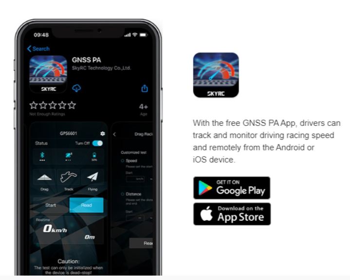 GNSS GPS+Glonas misura velocità con APP per smartphone - RBT-SK500023 - immagine 3