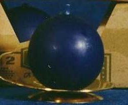 SFERA CERA 60mm BLU        2pz Cere DI GIORGIO MADE IN ITALY - YDG657-B