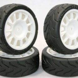 Gomme e cerchi Abarth 500 assetto corsa 1/10 4pz - TXXEZRL2106