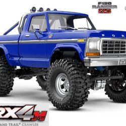 Traxxas Ford F150 blu 1/18 TRX4m High Trail Crawler montata - TXX97044-1BLU