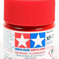 Colore acrilico XF-7 Flat Red 1pz da 10ml  opaco - TAM81707-1PZ
