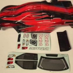 CARROZZERIA TRUGGY ROSSA O VERDE  1/10 VERNICIATA - RADHS60397